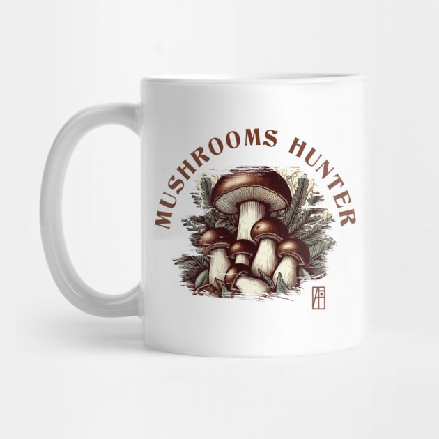 MUSHROOMS - Mushrooms Hunter - Bolete Mushrooms - Bolete Forager by ArtProjectShop